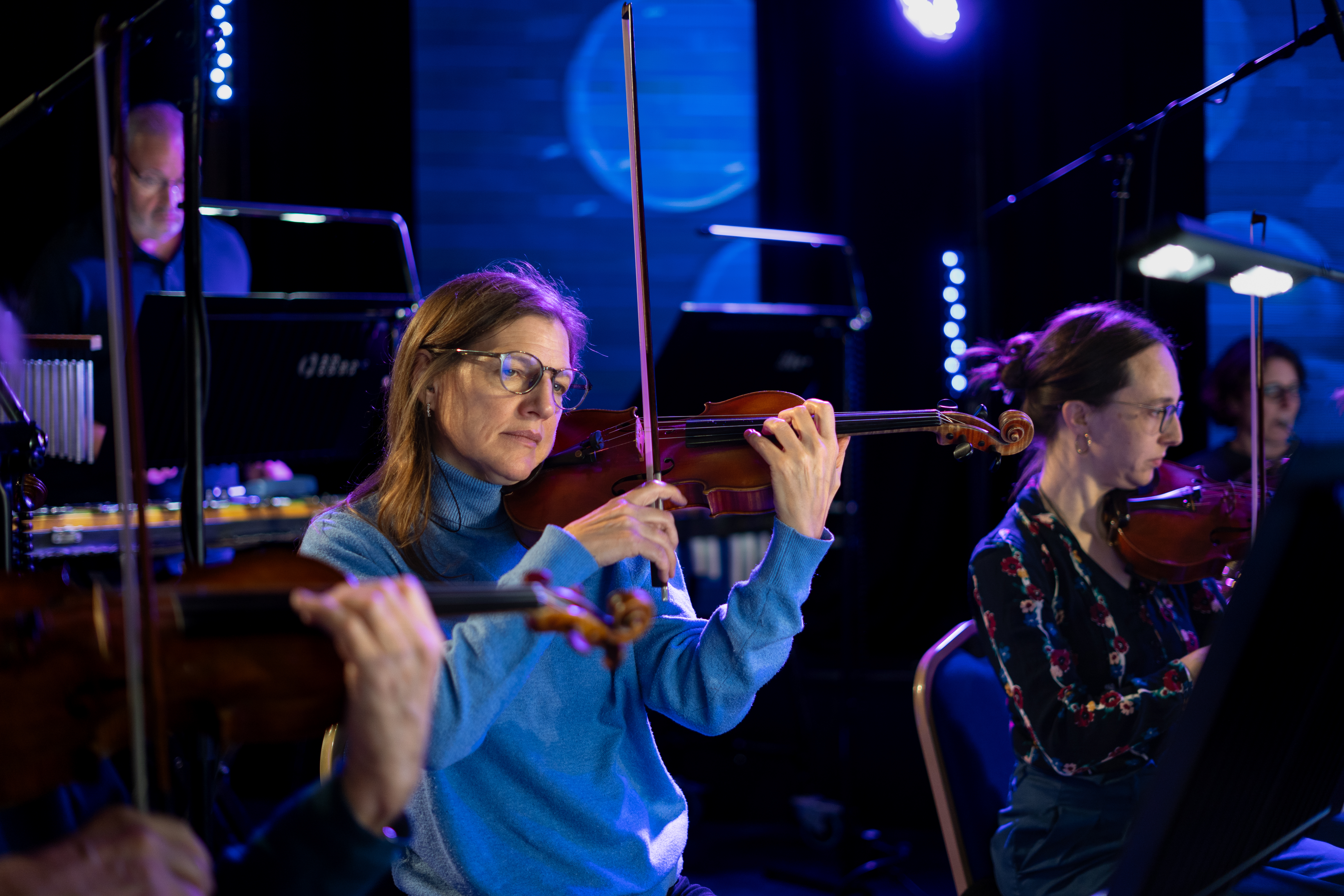 The RPO on stage at the Gaumont State Cinema