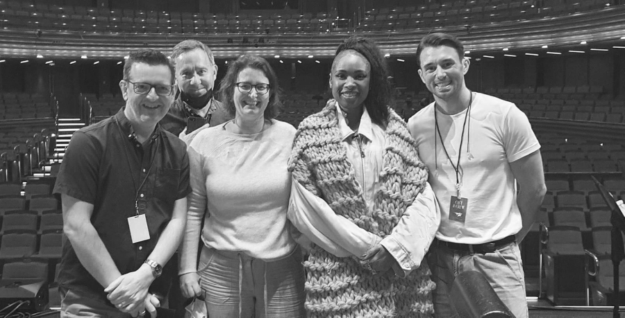 Jennifer Hudson rehearsal with musicians