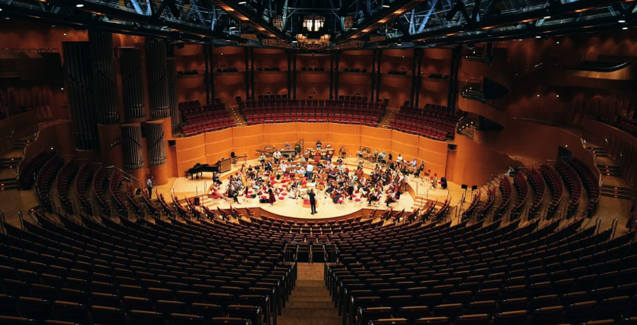 The inside of the Cologne Philharmonie