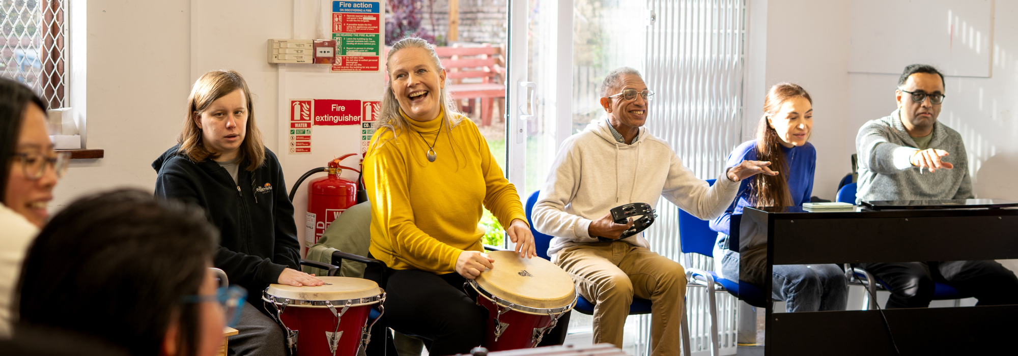 Music making with musicians and community members