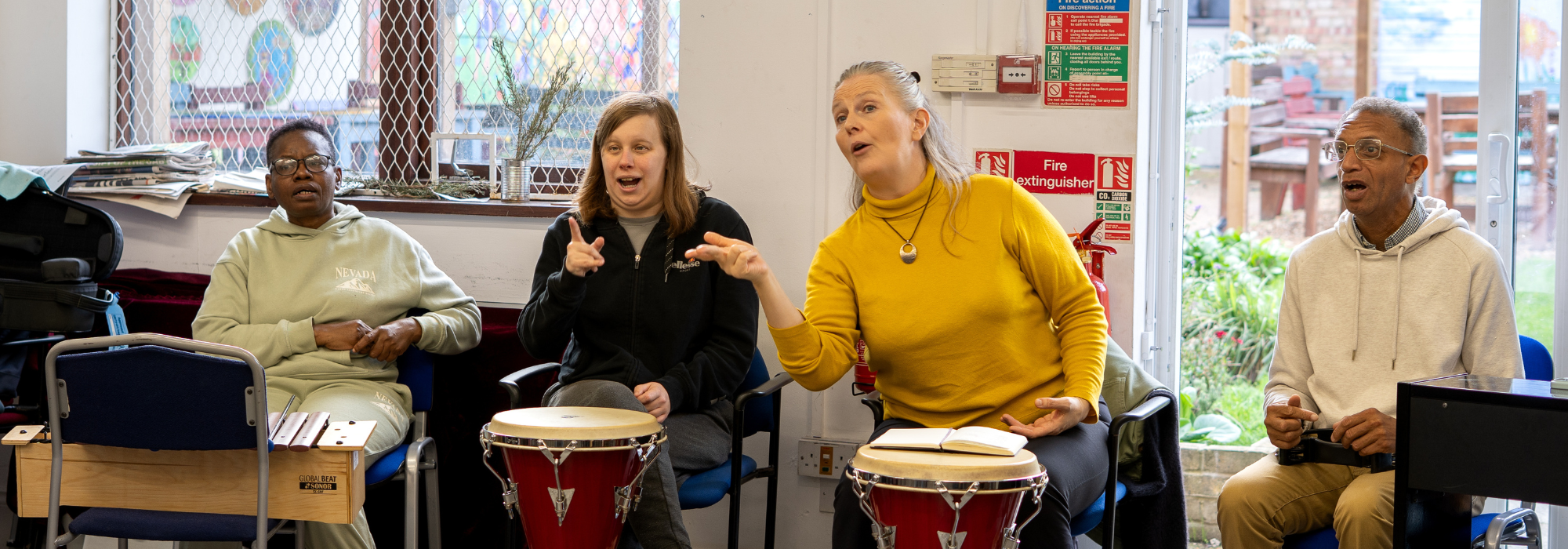 Group music making and singing