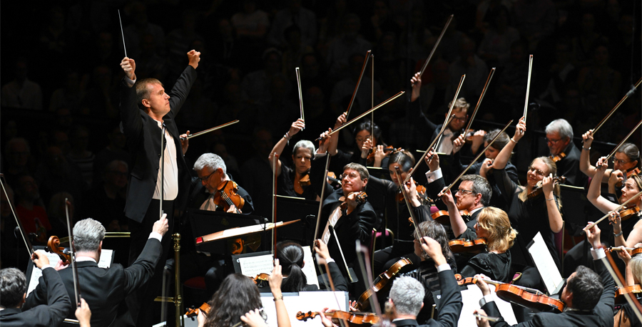 Vasily Petrenko conducting the RPO in the Royal Albert Hall