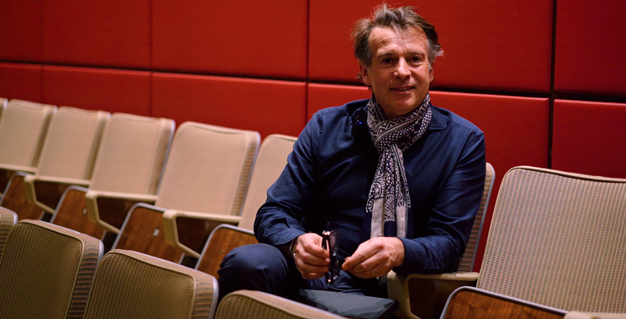 Jeremy Houghton sitting in auditorium of the Southbank Centre