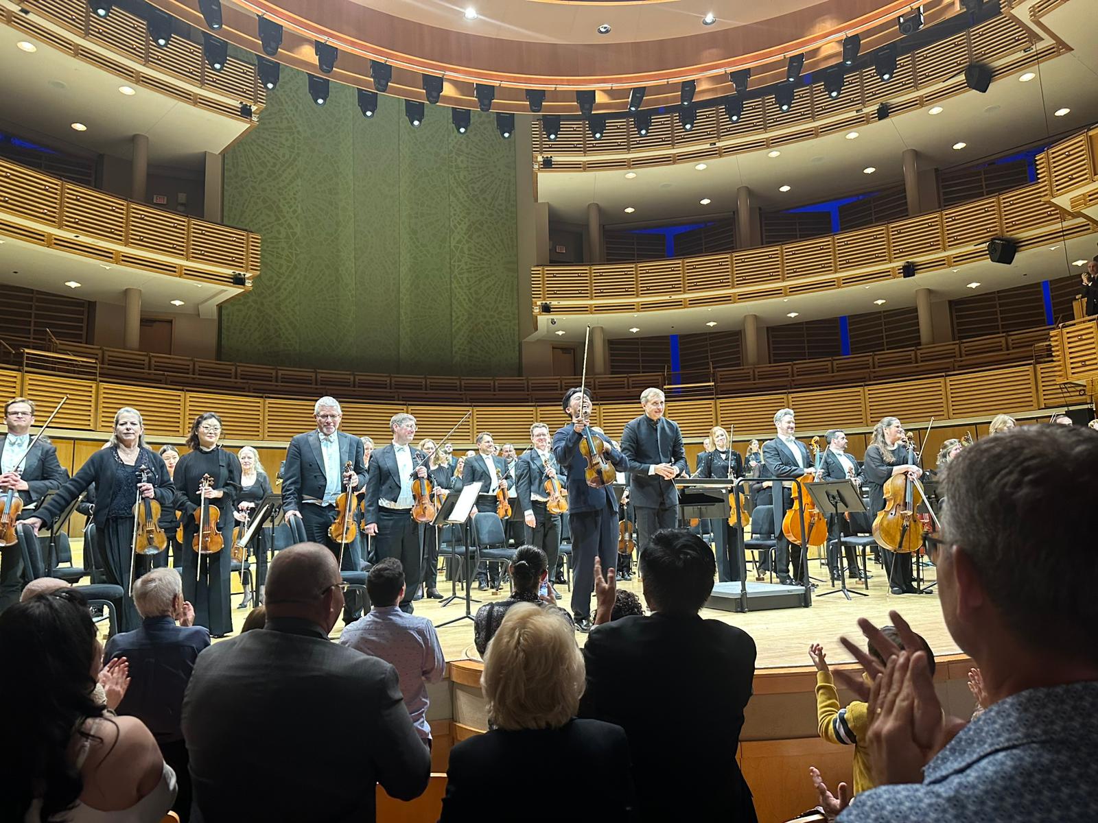 RPO on stage at Miami Arsht Center with Ray Chen