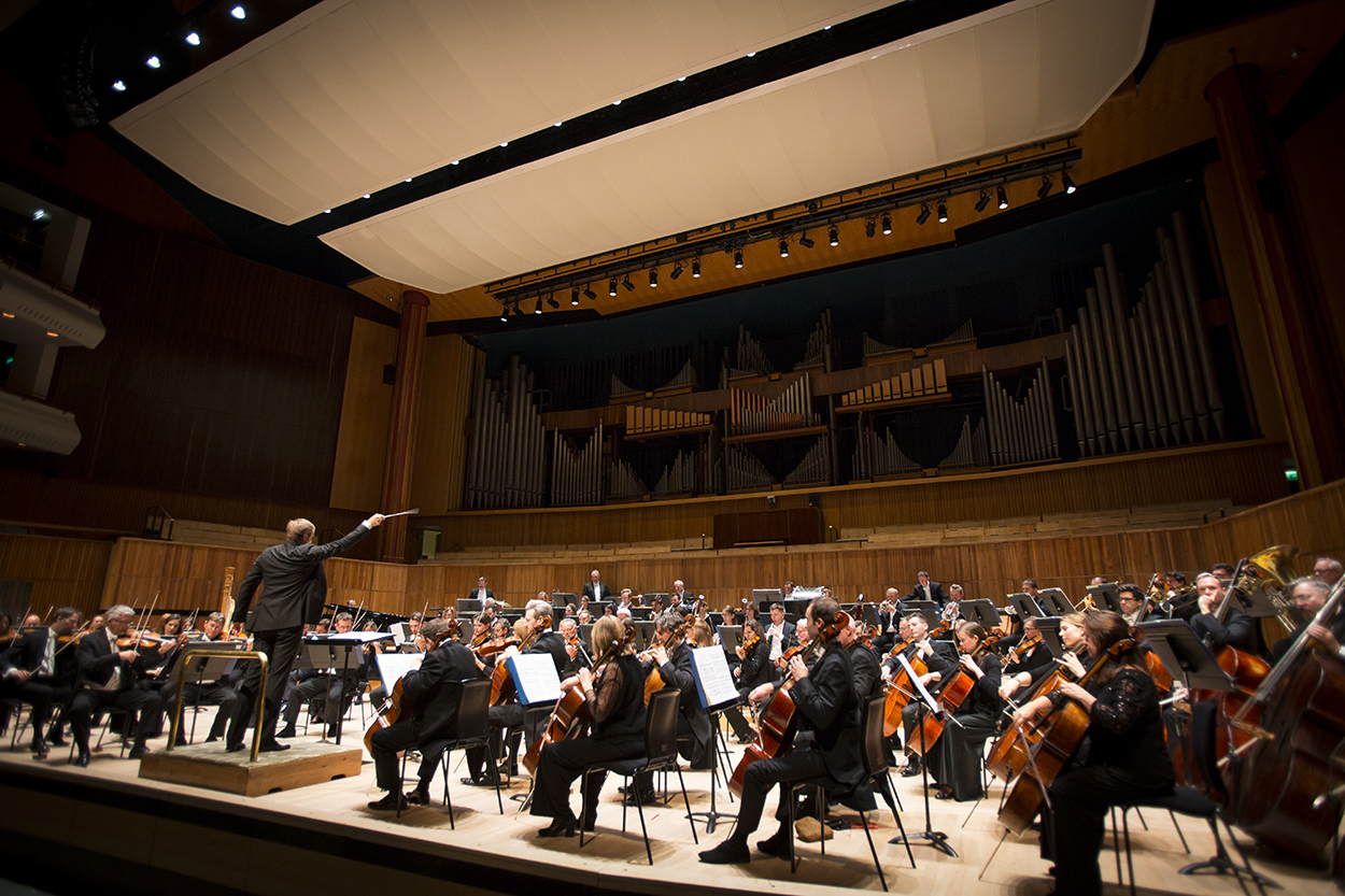 An image of the Royal Philharmonic Orchestra at London's Southbank Centre. Credit Ben Wright and Royal Philharmonic Orchestra