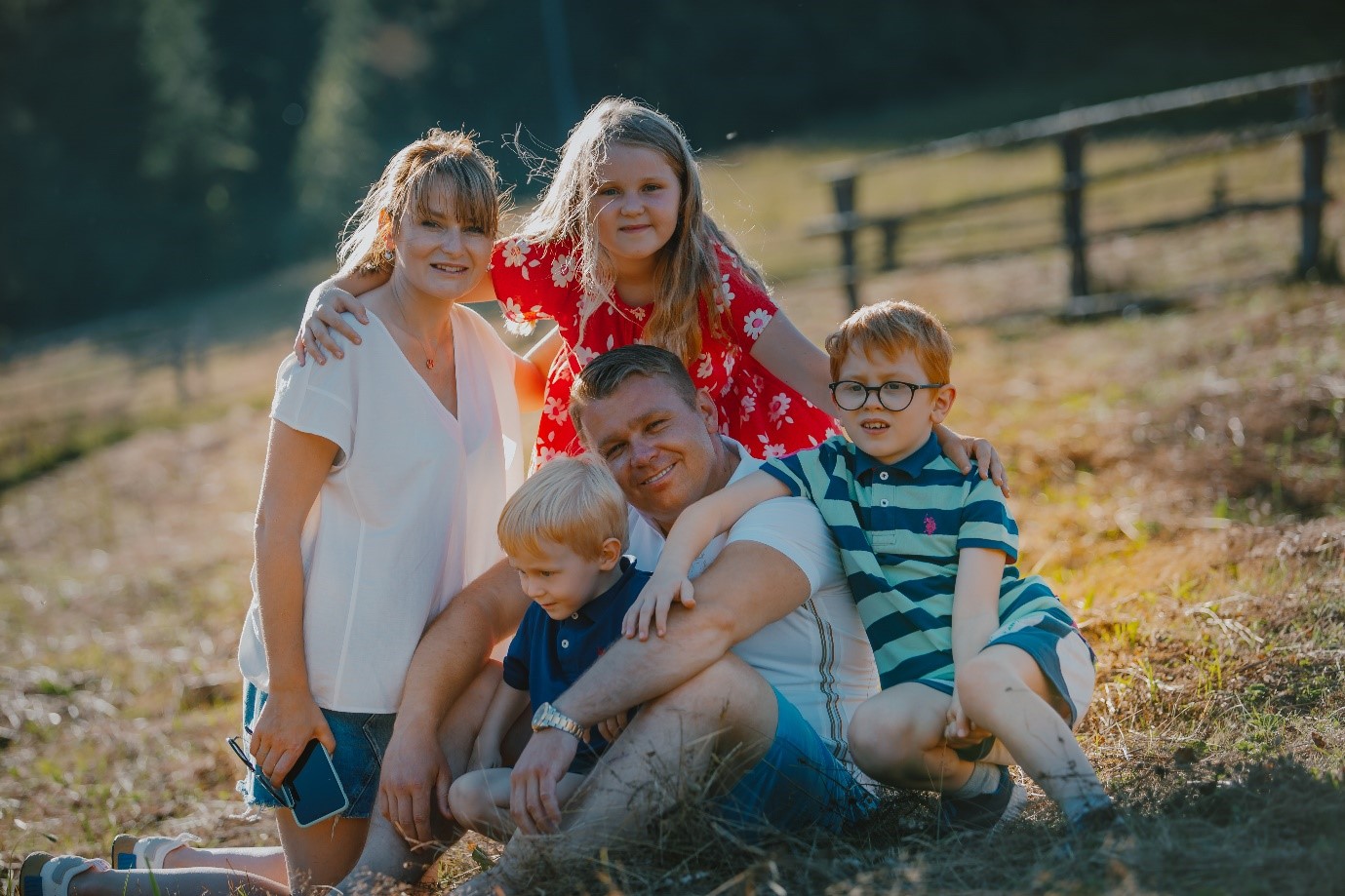 An image of Stefan Voloseniuc and family
