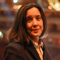 Sarah Bardwell in the auditorium of the Royal Albert Hall