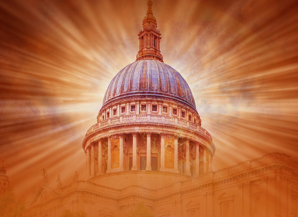 An artwork image of St Paul's Cathedral