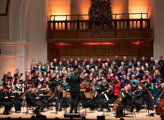 City of London Choir with Royal Philharmonic Brass and Percussion on the Cadogan Hall Stage