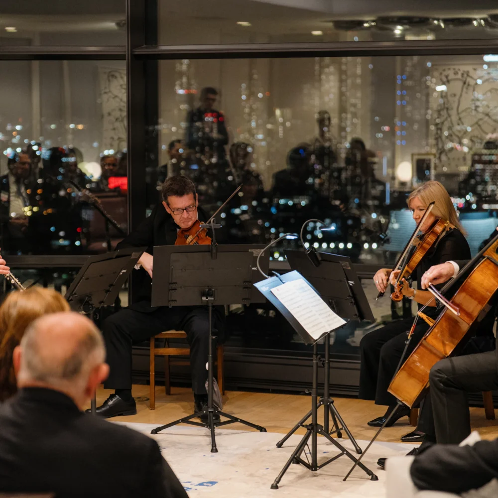 RPO musicians performing at the British Consulate in New York