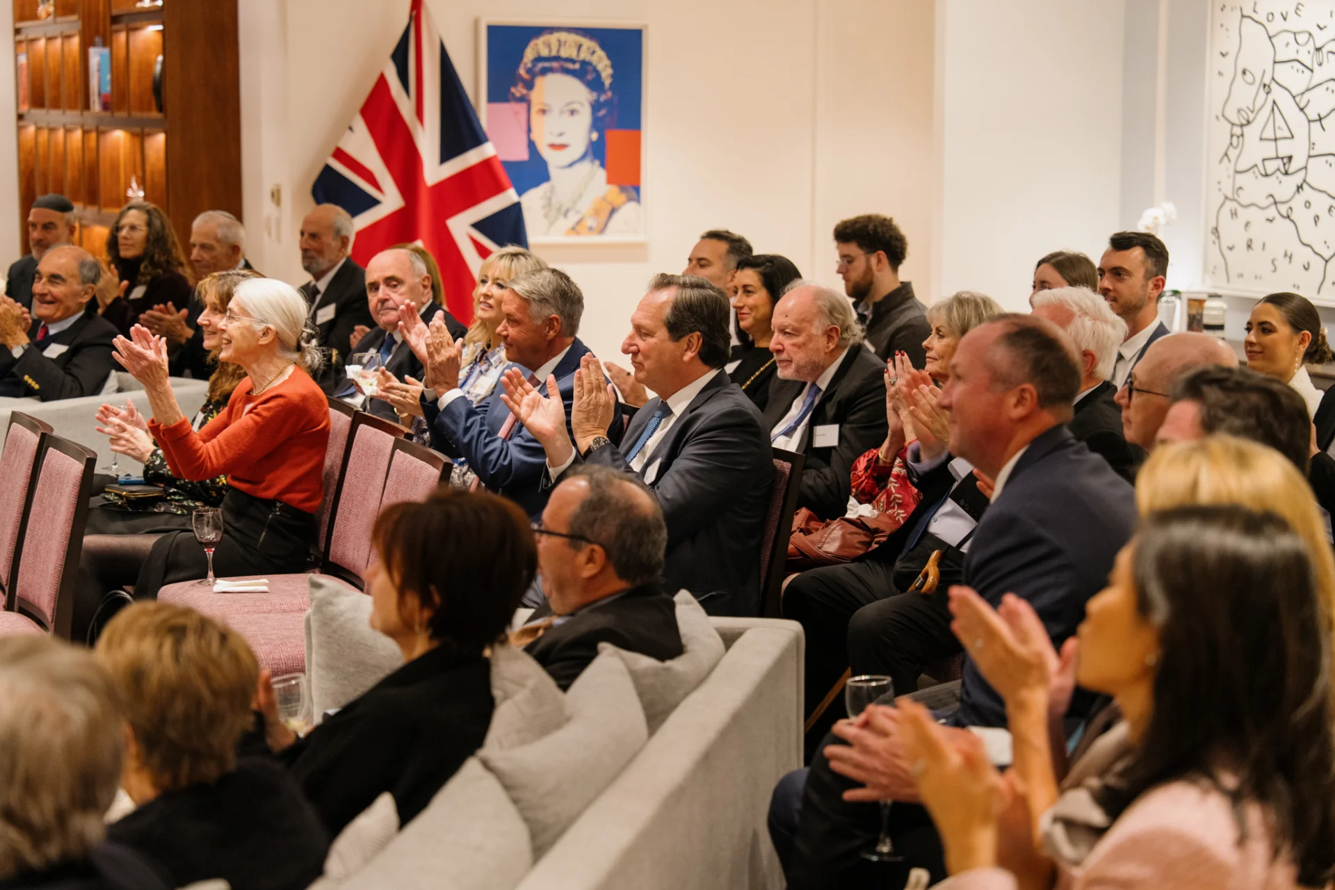 Members of the AFRPO attending an event at the British Consulate in New York