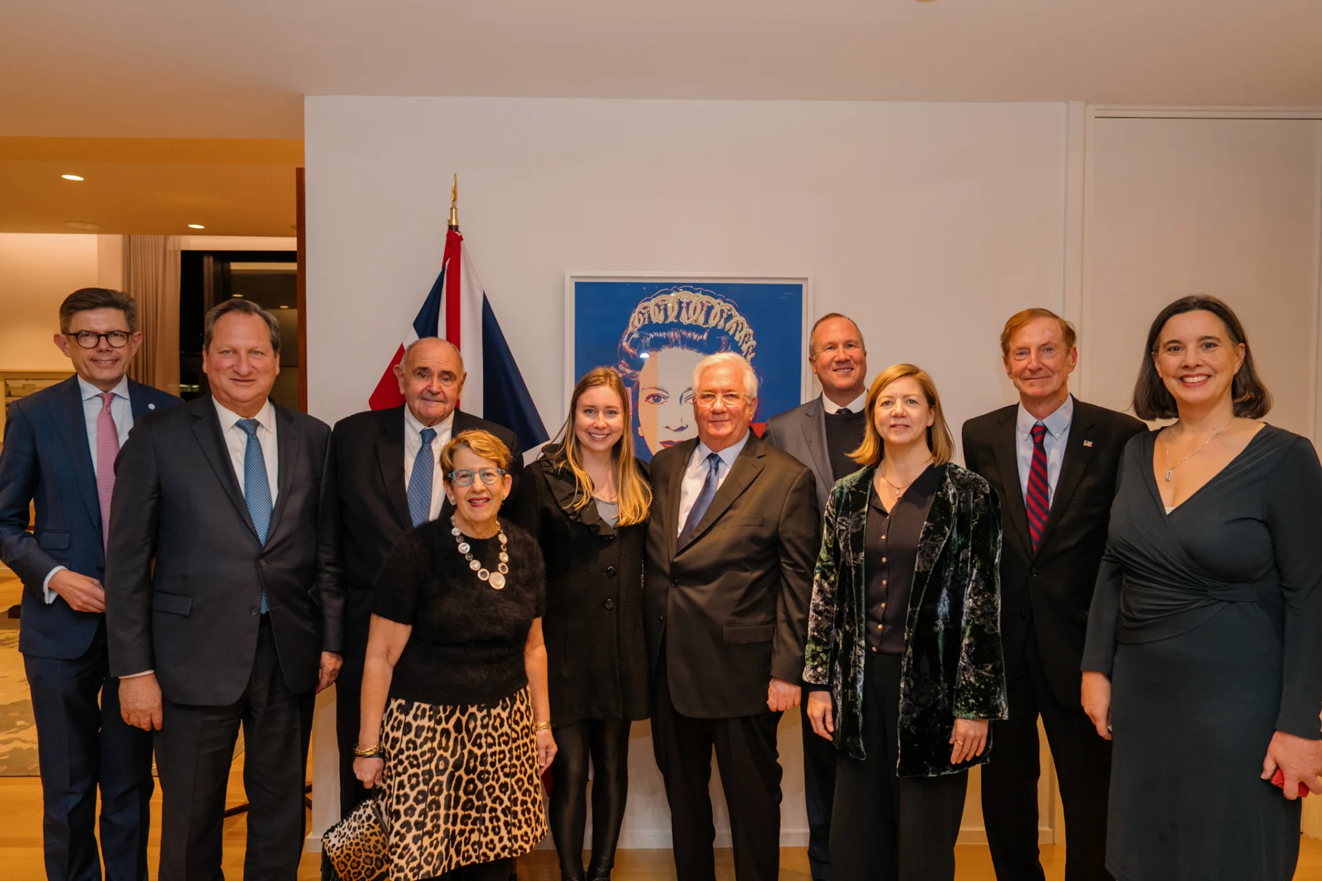Members of the AFRPO board at the British Consulate, New York