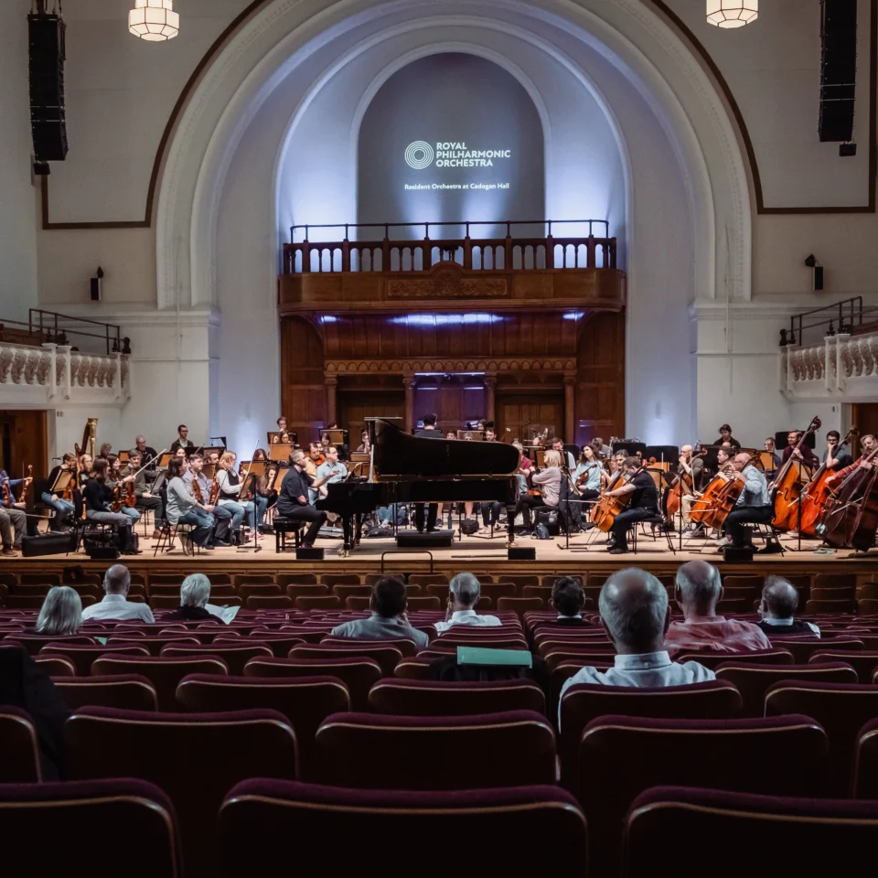 RPO Patrons watch open rehearsal at Cadogan Hall