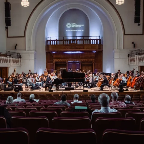 RPO Patrons watch open rehearsal at Cadogan Hall