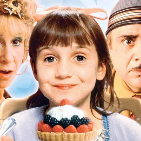 Matilda with her parents