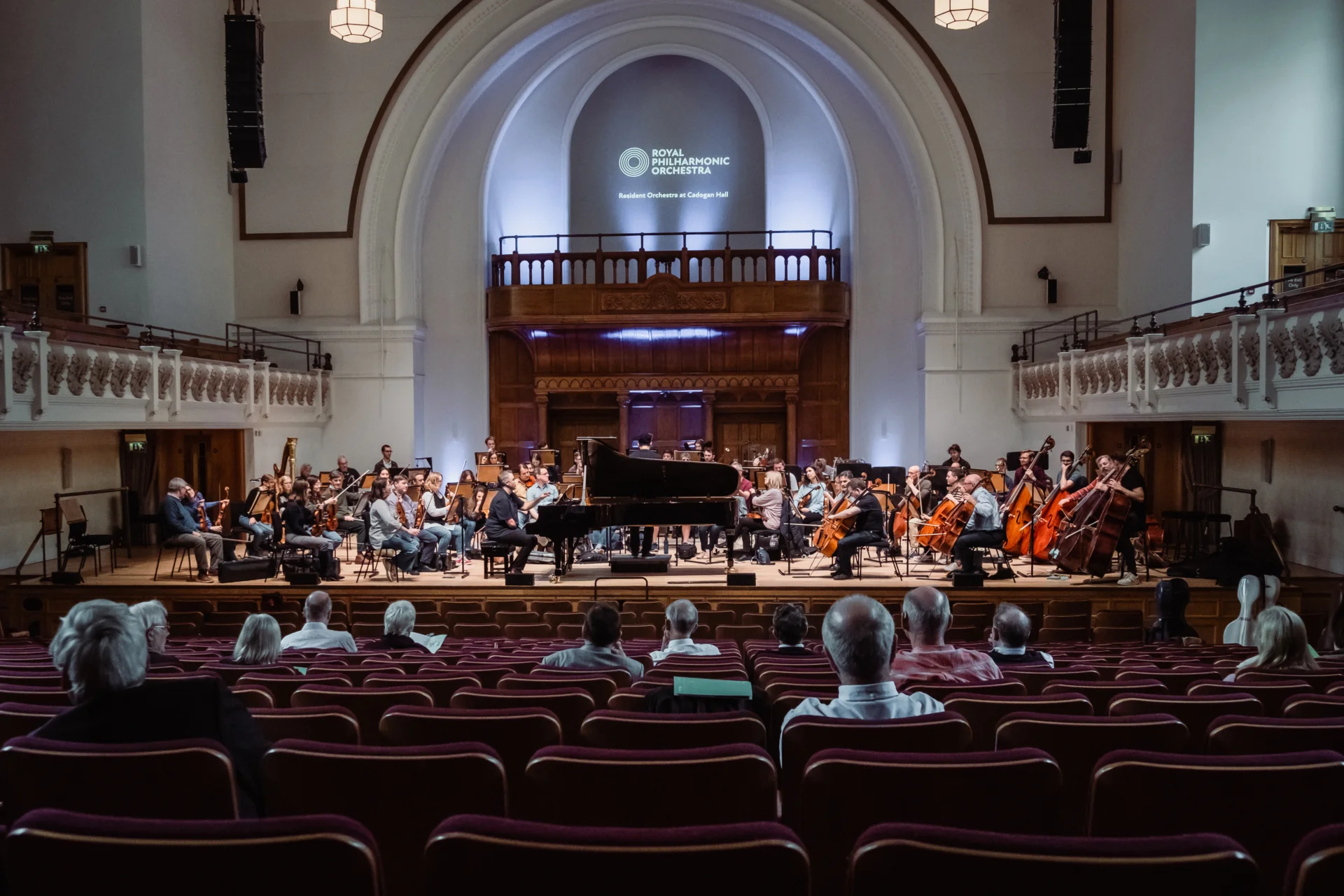 RPO Patrons watch open rehearsal at Cadogan Hall