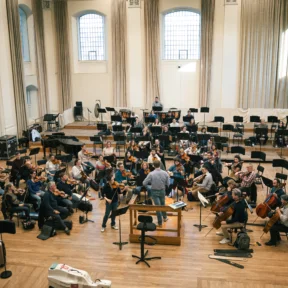 The RPO in rehearsal at Henry Wood Hall