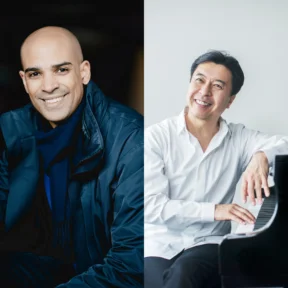 Conductor Kevin John Edusei and Pianist Makoto Ozone.