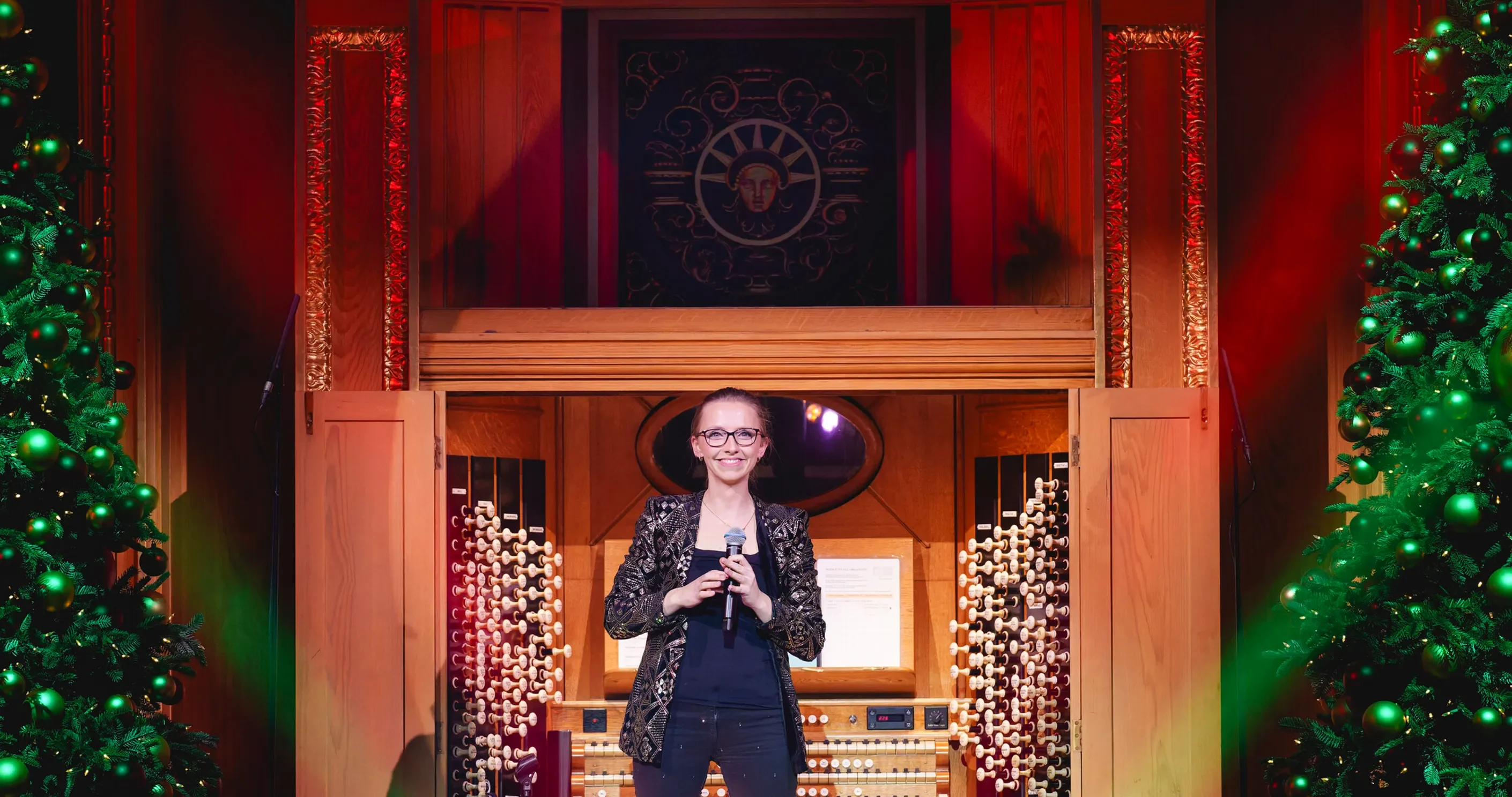 Anna Lapwood at the Royal Albert Hall.