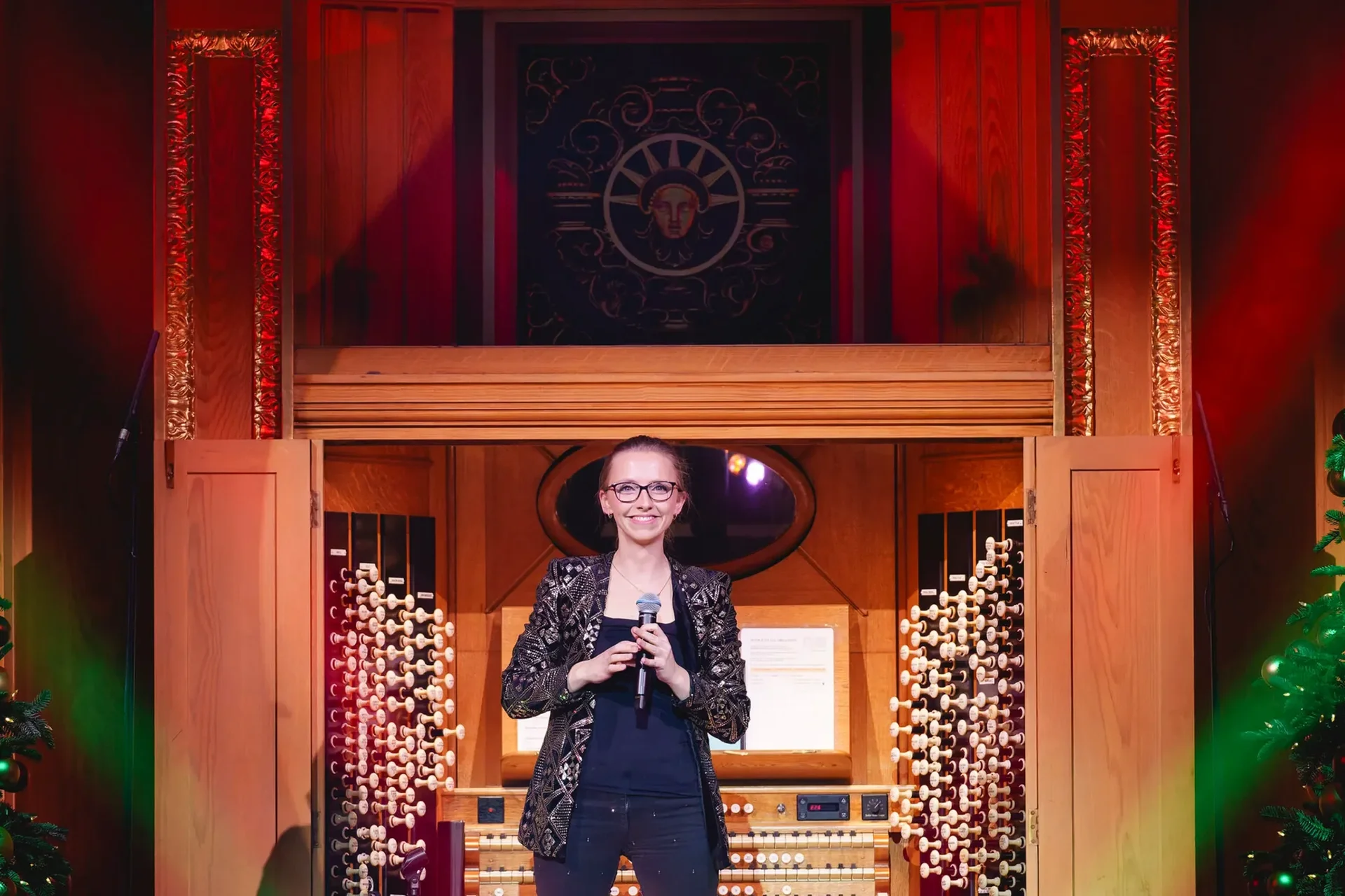 Anna Lapwood at the Royal Albert Hall.