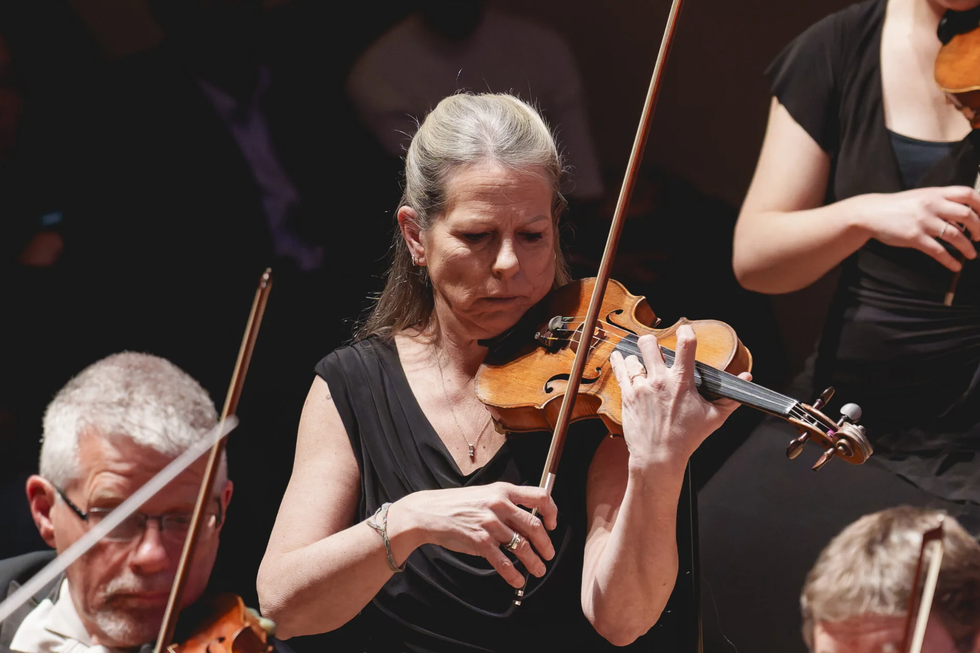 Janice Graham playing the violin
