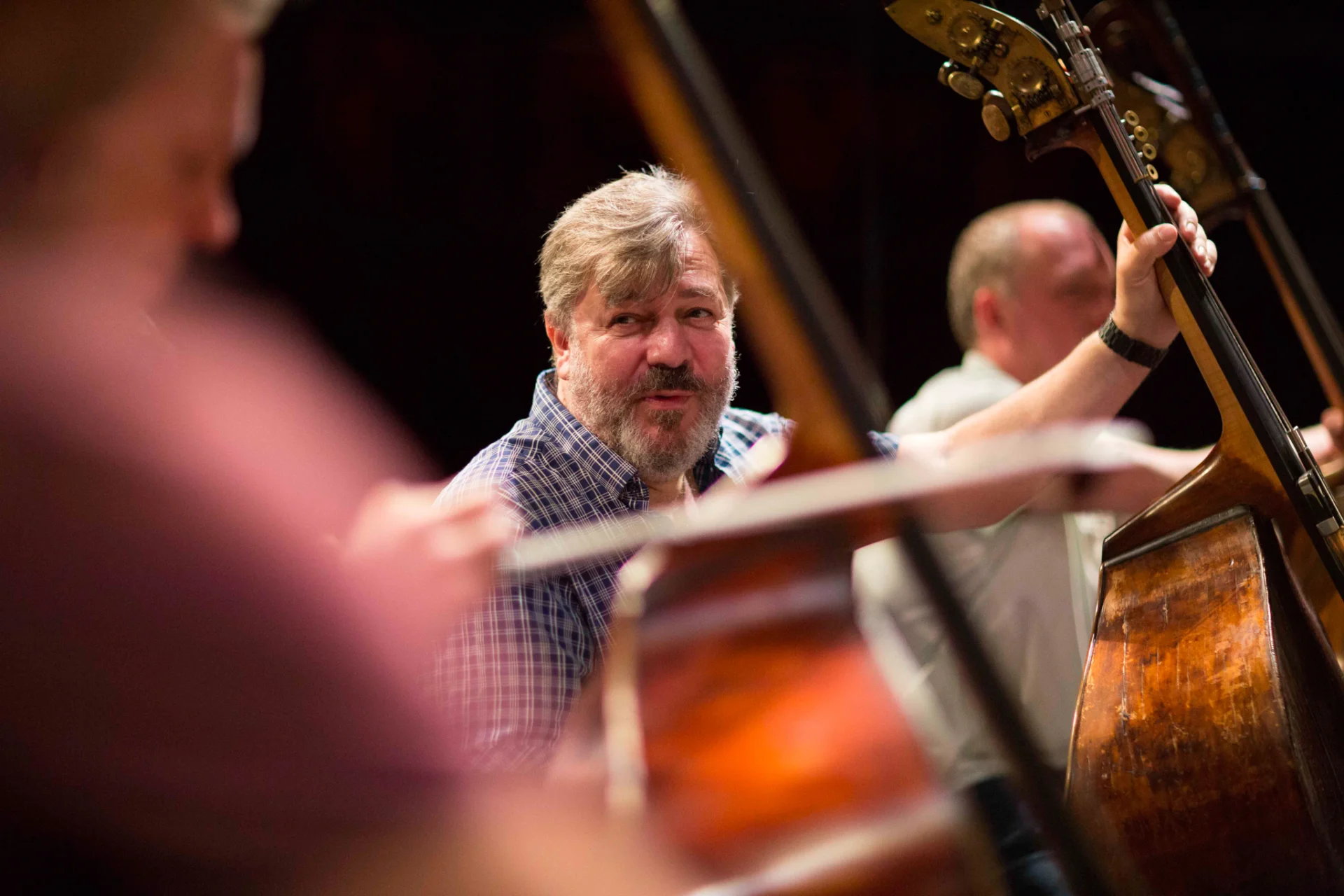 David Gordon with double bass