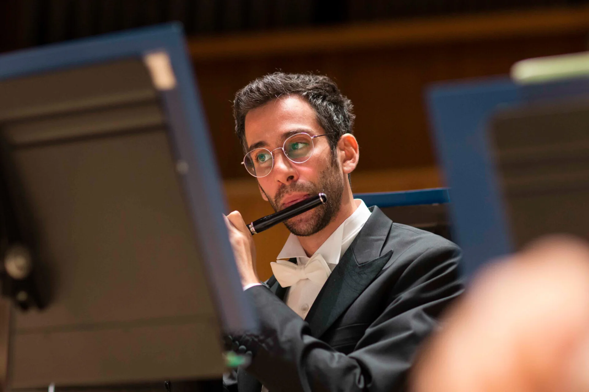Diomedes Demetriades playing piccolo
