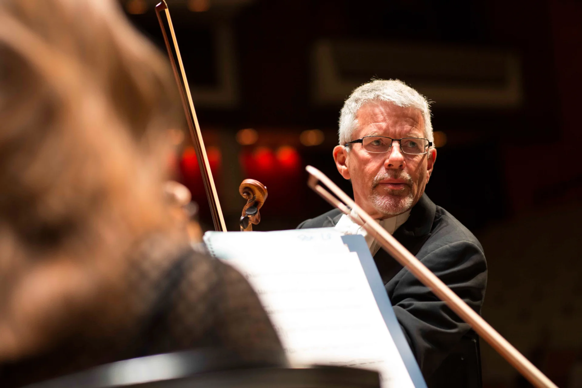 Violinist Duncan Riddell