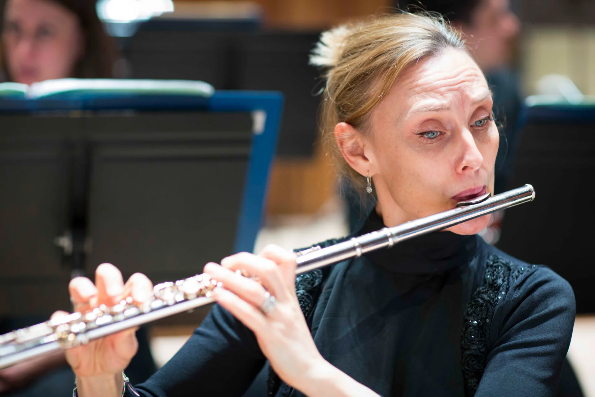 Emer McDonough playing the flute