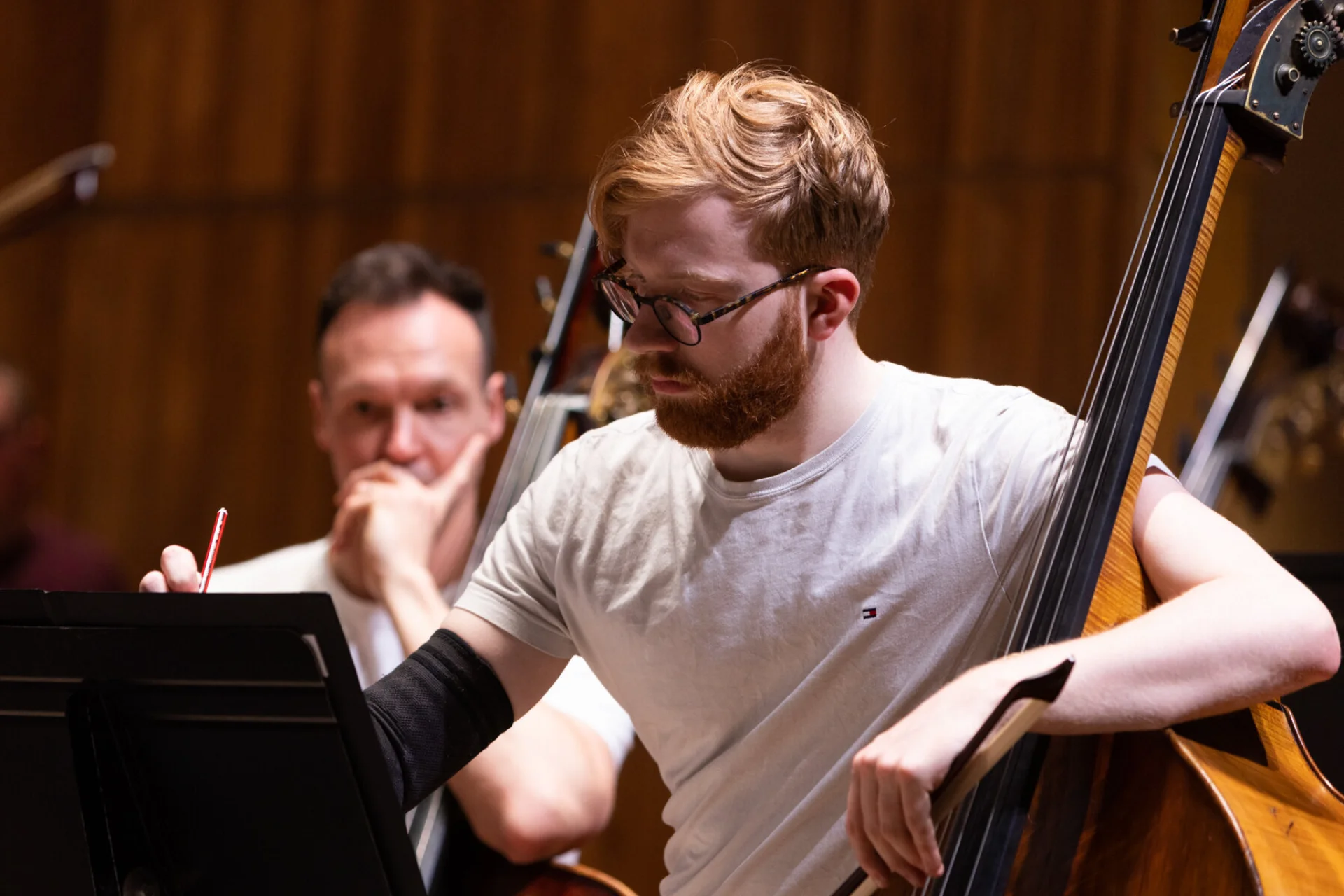 Jason Henery with double bass