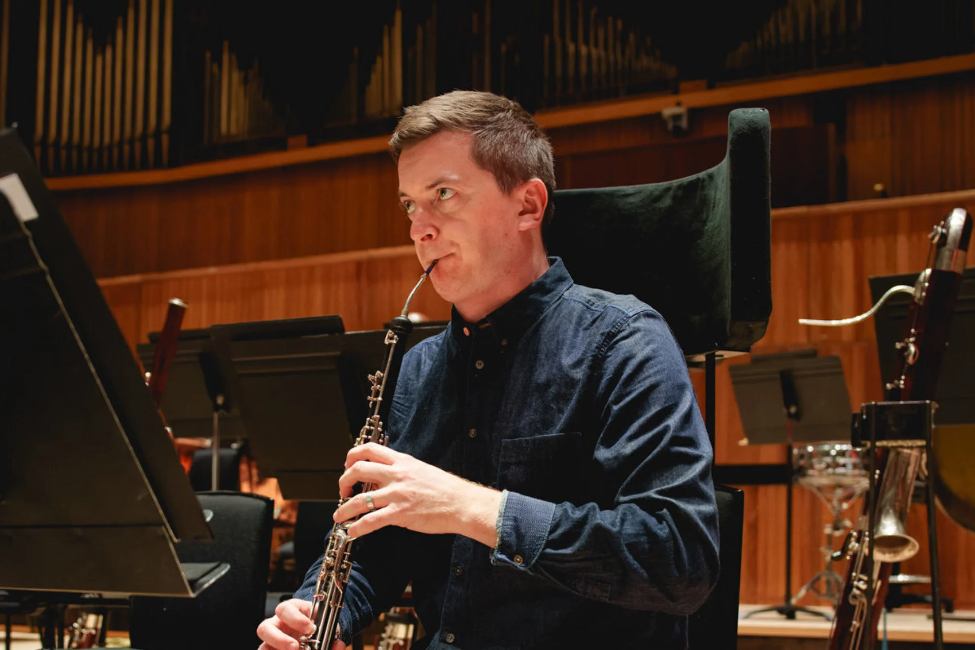 Patrick Flanaghan playing cor anglais