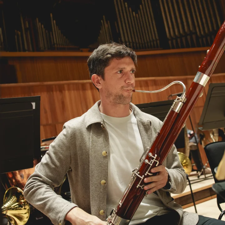 Richard Ion playing bassoon