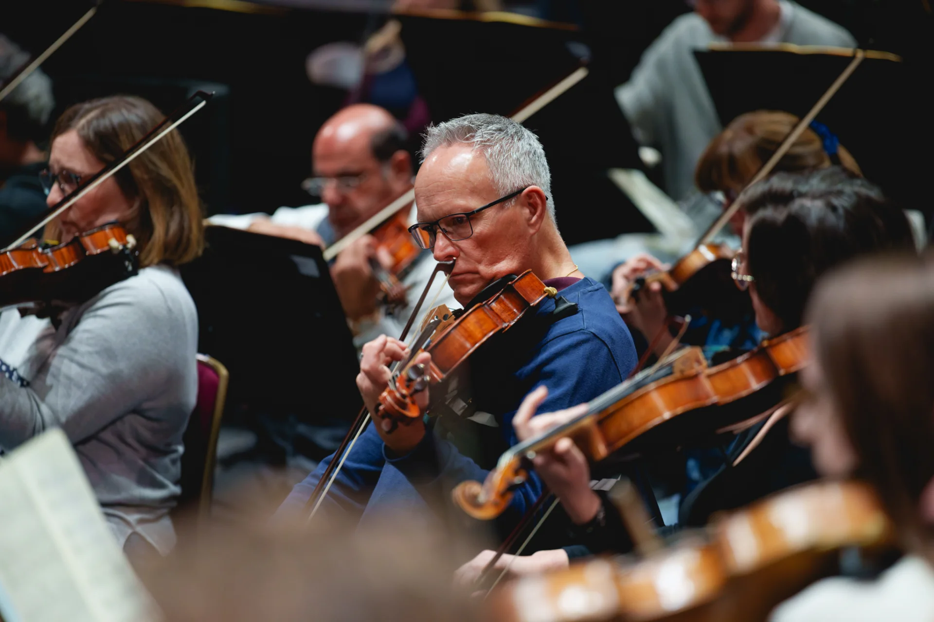 Musicians rehearsing