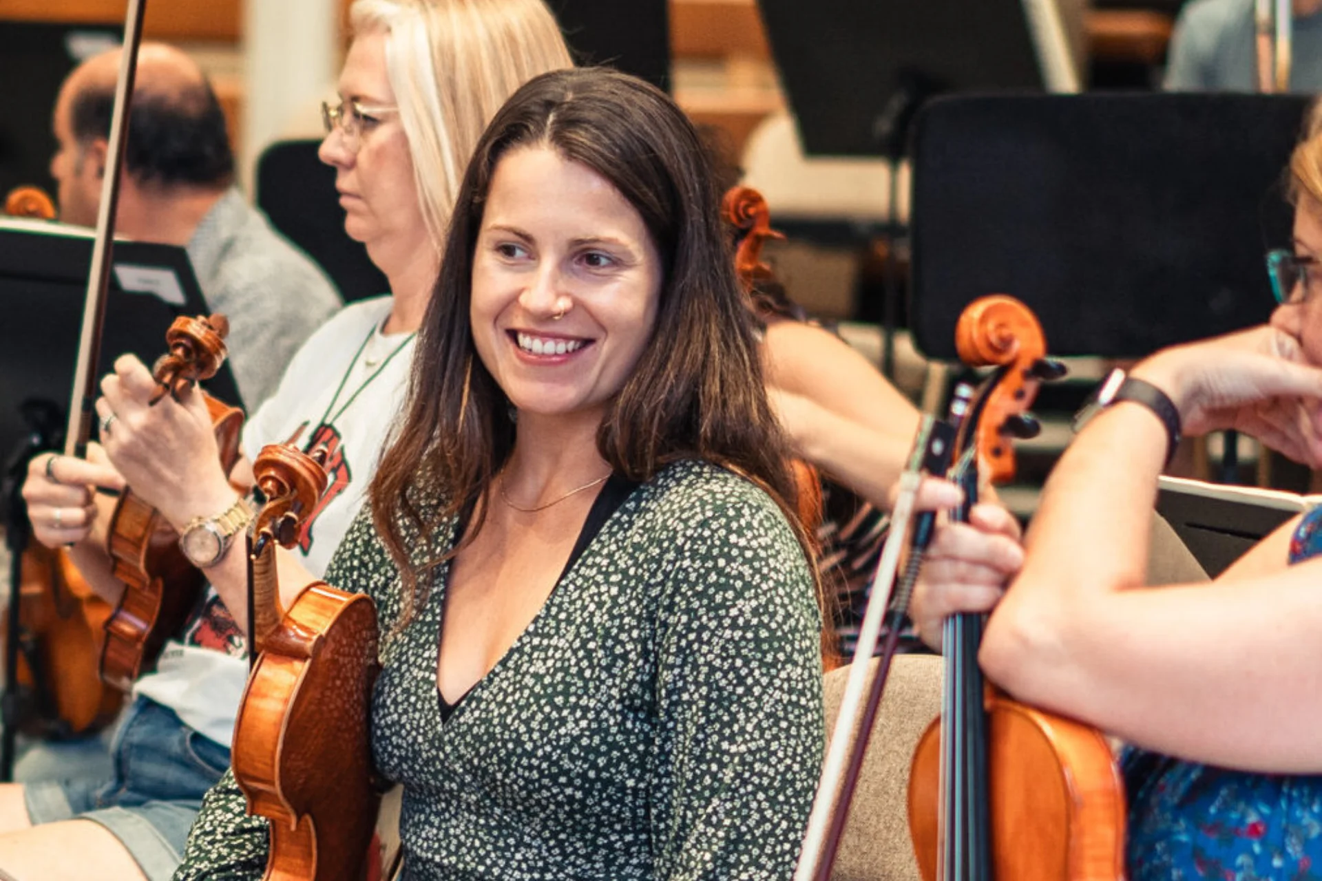 Musicians of the RPO rehearsing in Woolwich