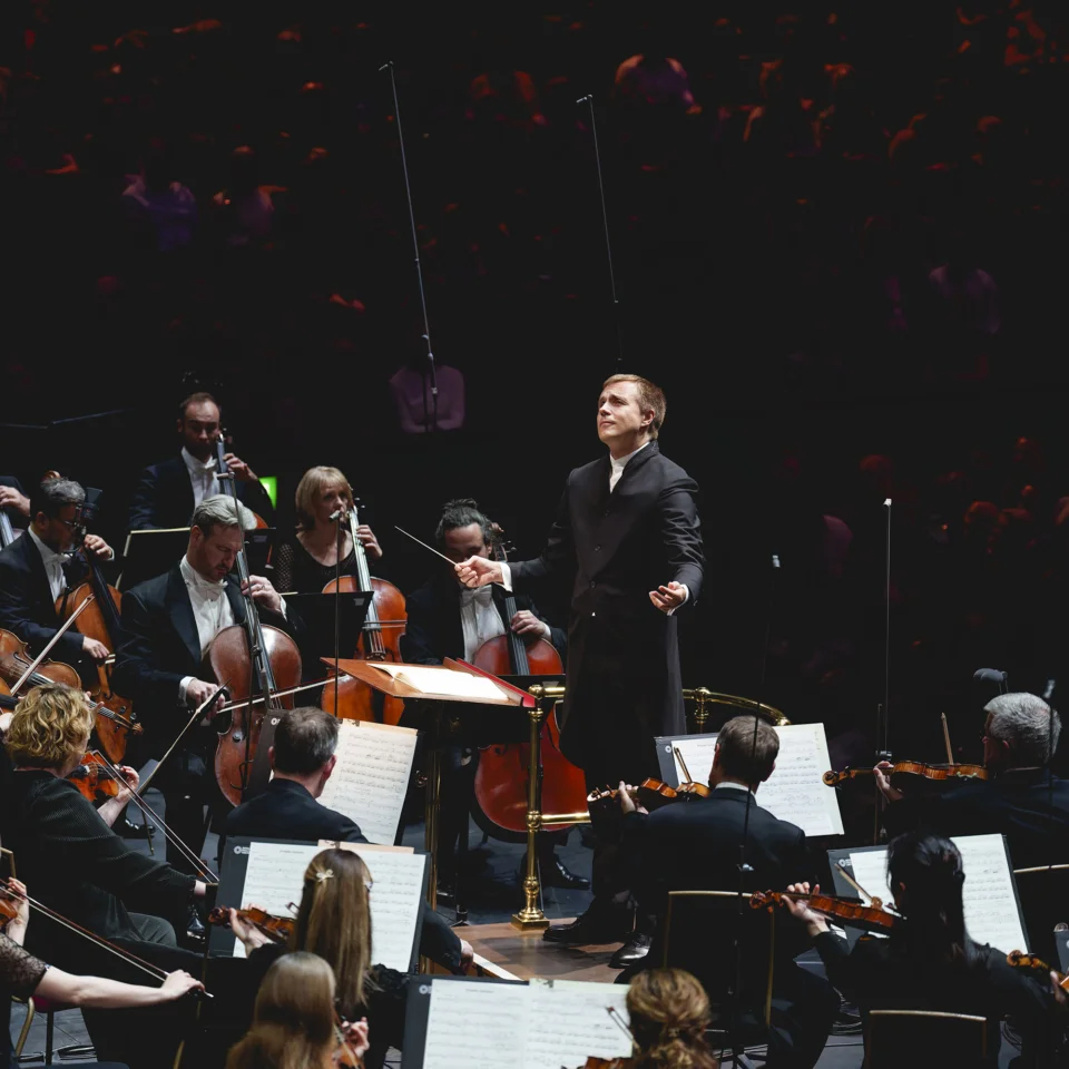 Vasily Petrenko conducting the RPO in the Royal Albert Hall