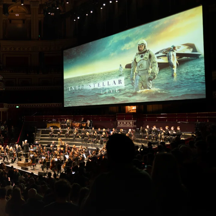 The RPCO on stage at the Royal Albert Hall just before Interstellar in Concert