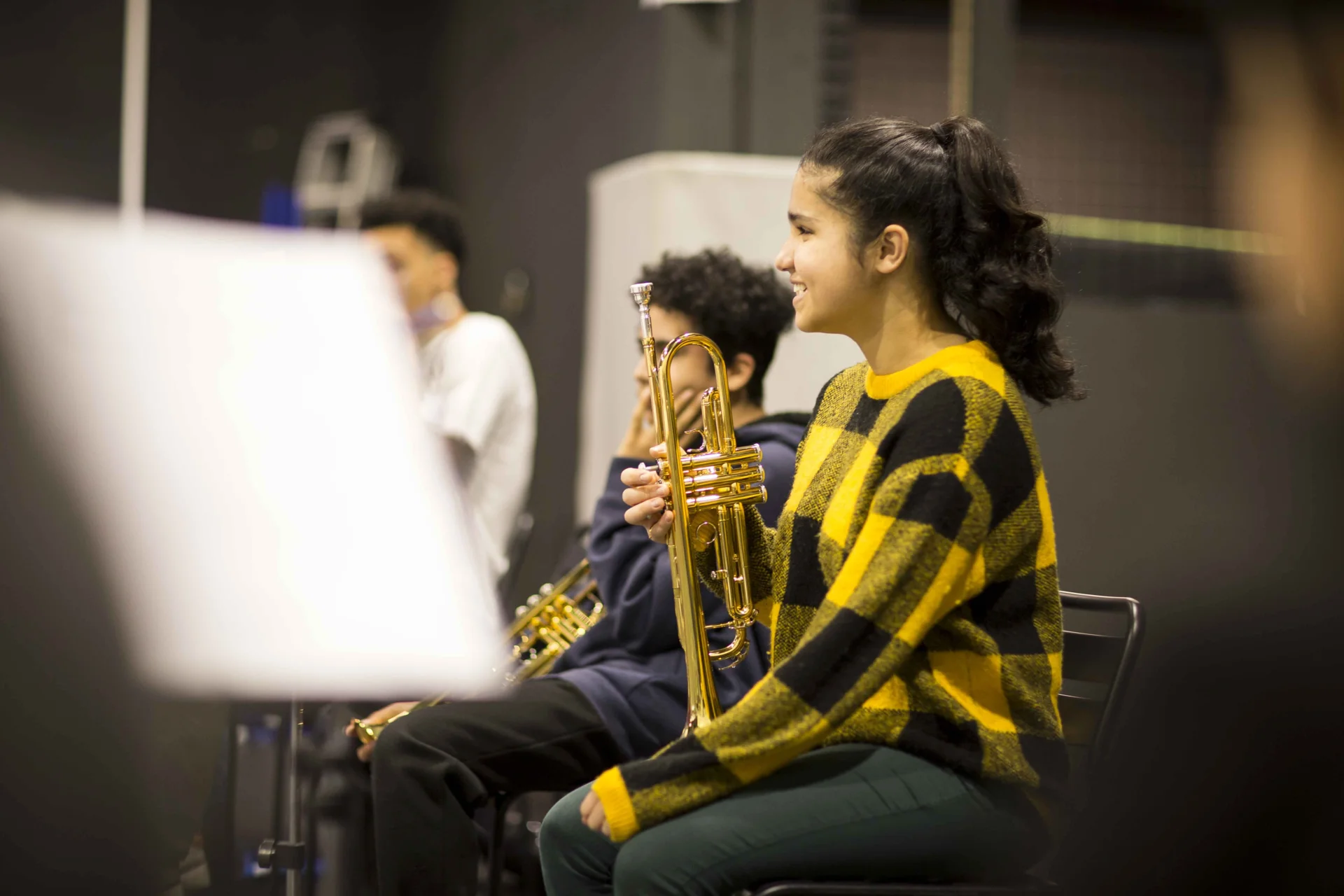 Participants playing instruments as a part of Brent Music Academy.