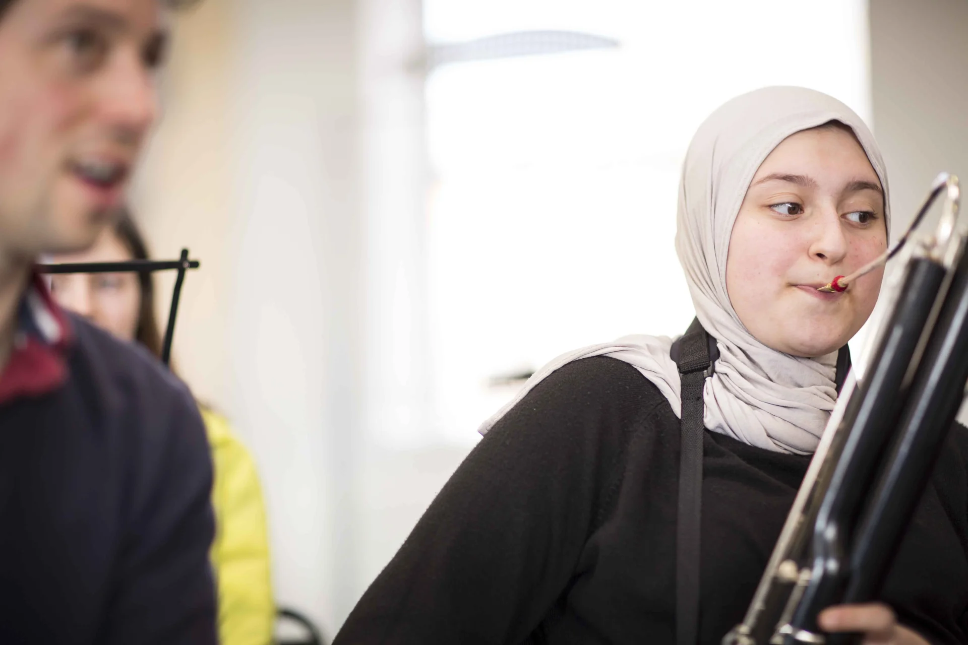 Participants playing instruments as a part of Brent Music Academy.