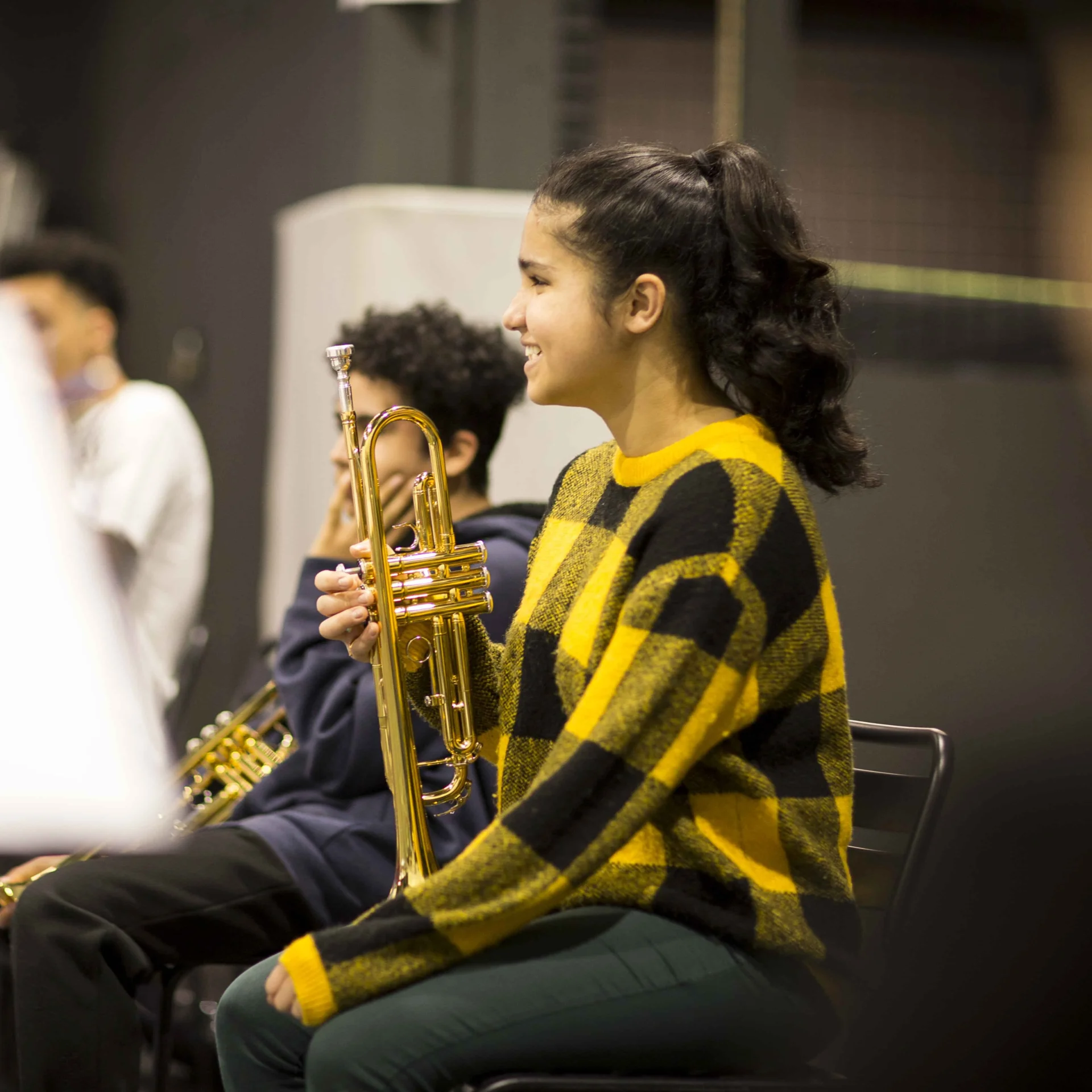 Participants playing instruments as a part of Brent Music Academy.