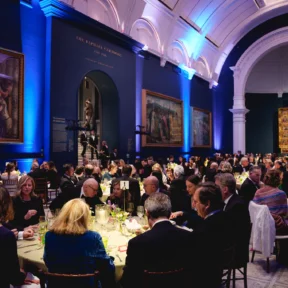 AFRPO members sitting down for dinner at the RPO's 80th Anniversary Gala Evening in 2026.