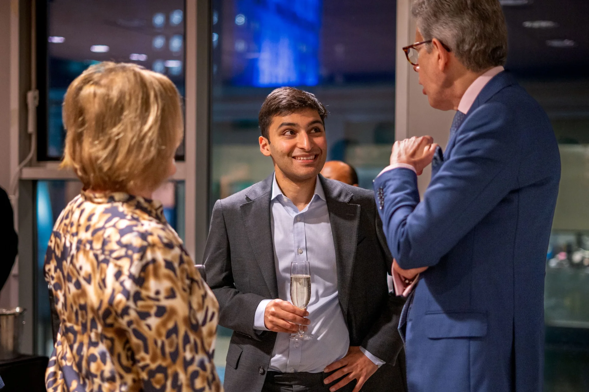Members of the audience at a reception at Southbank Centre