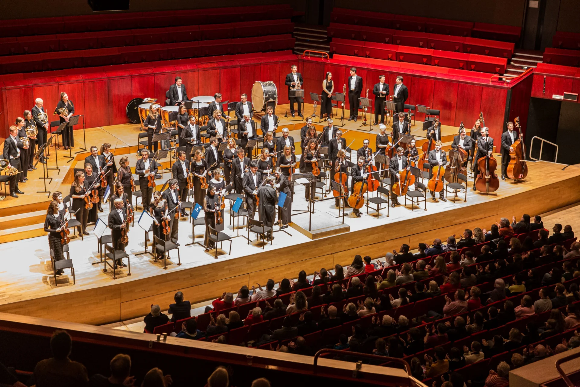 The RPO on stage at the Hexagon, Reading