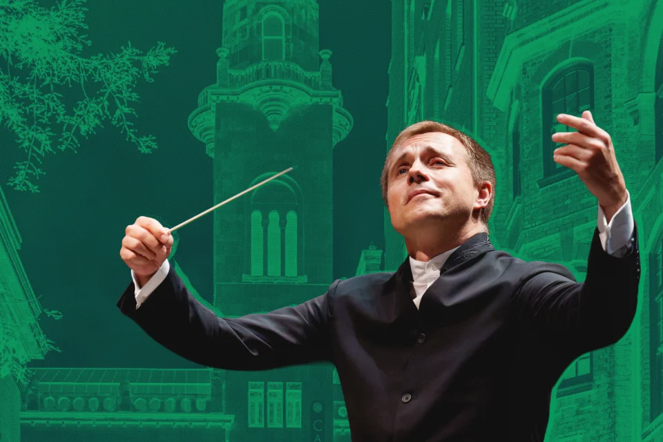 Picture of Vasily Petrenko in front of Cadogan Hall