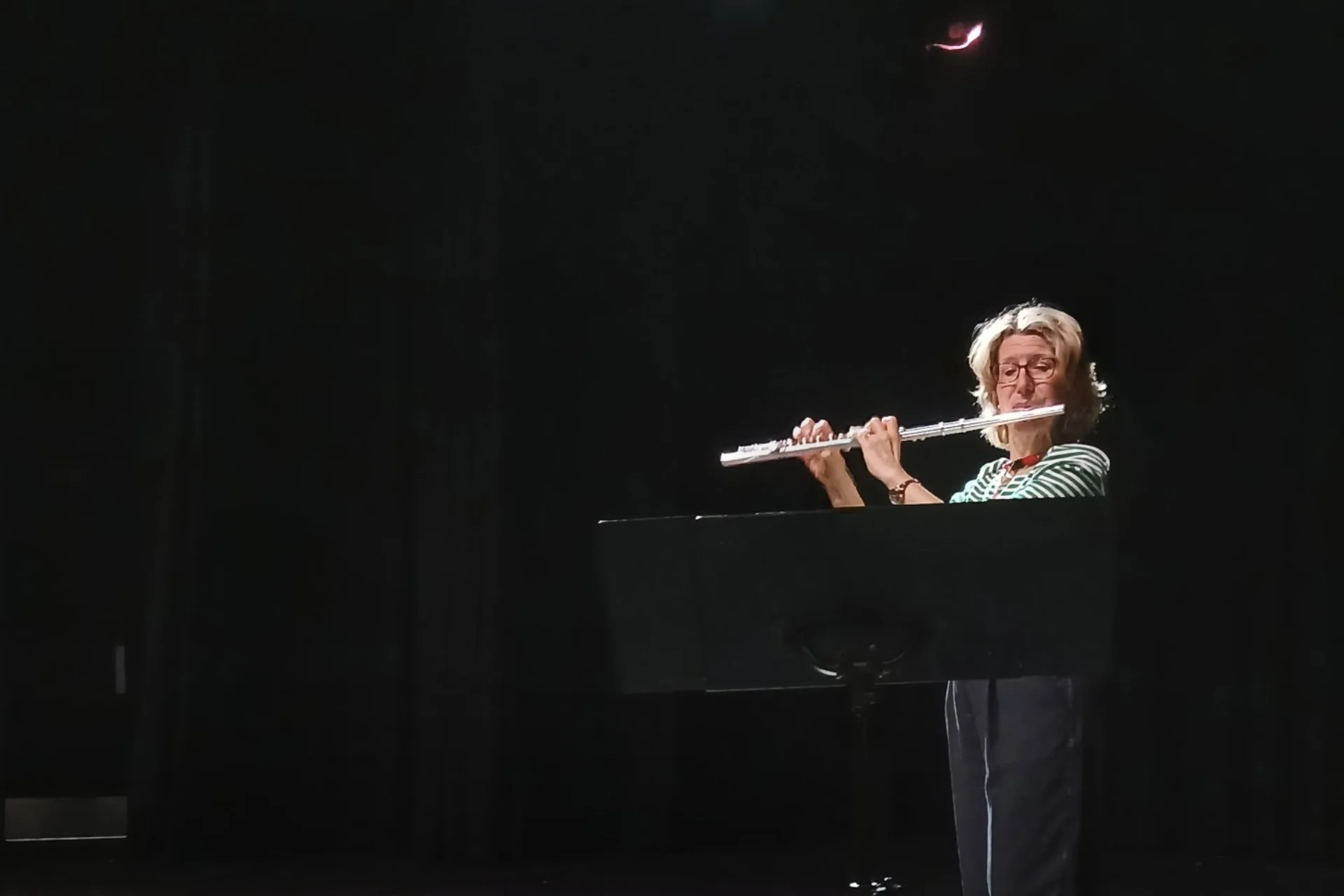 Joanna Marsh playing flute