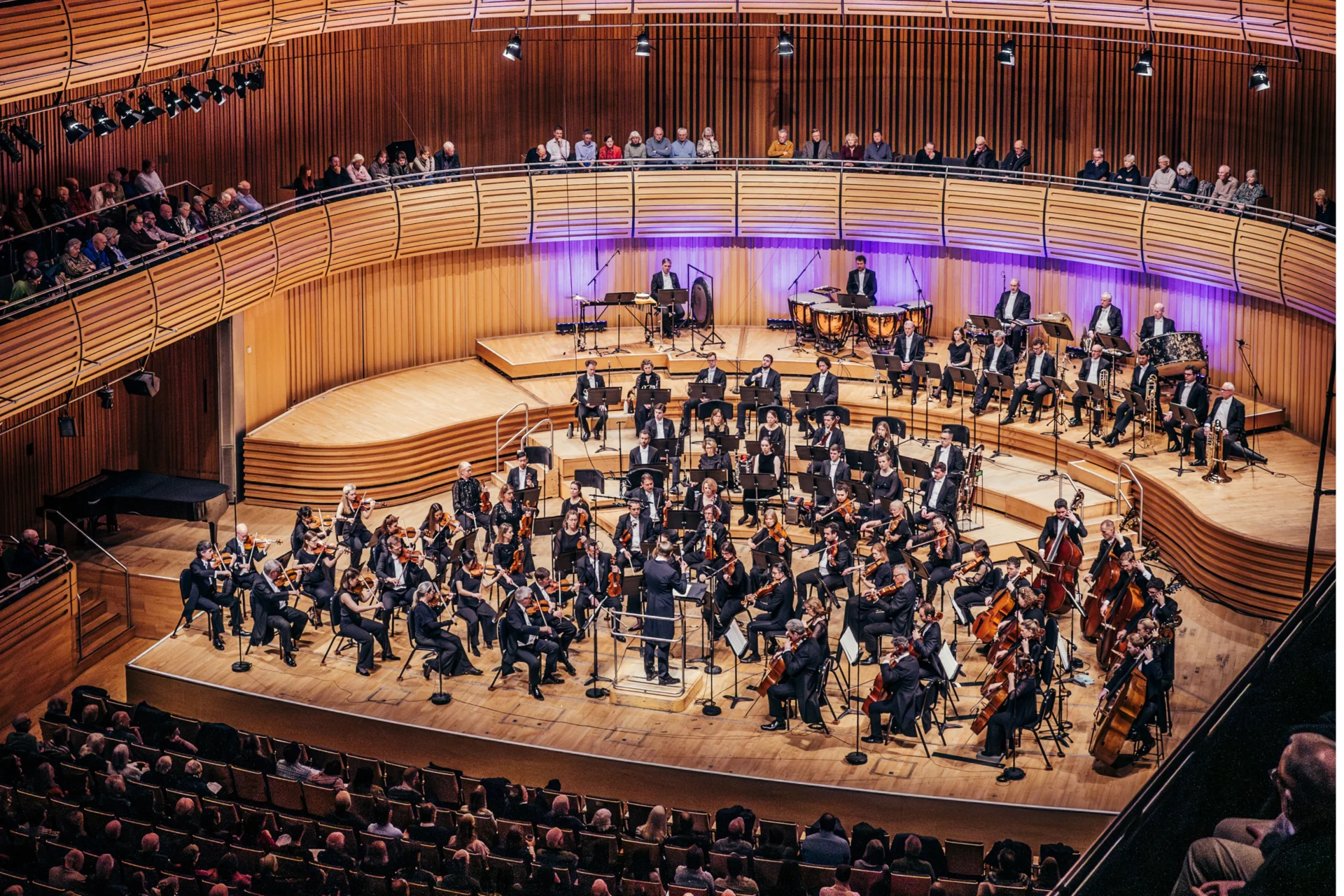 The Royal Philharmonic Orchestra performing to a sold out audience at The Glasshouse in Gateshead. Image shot from the gallery above.