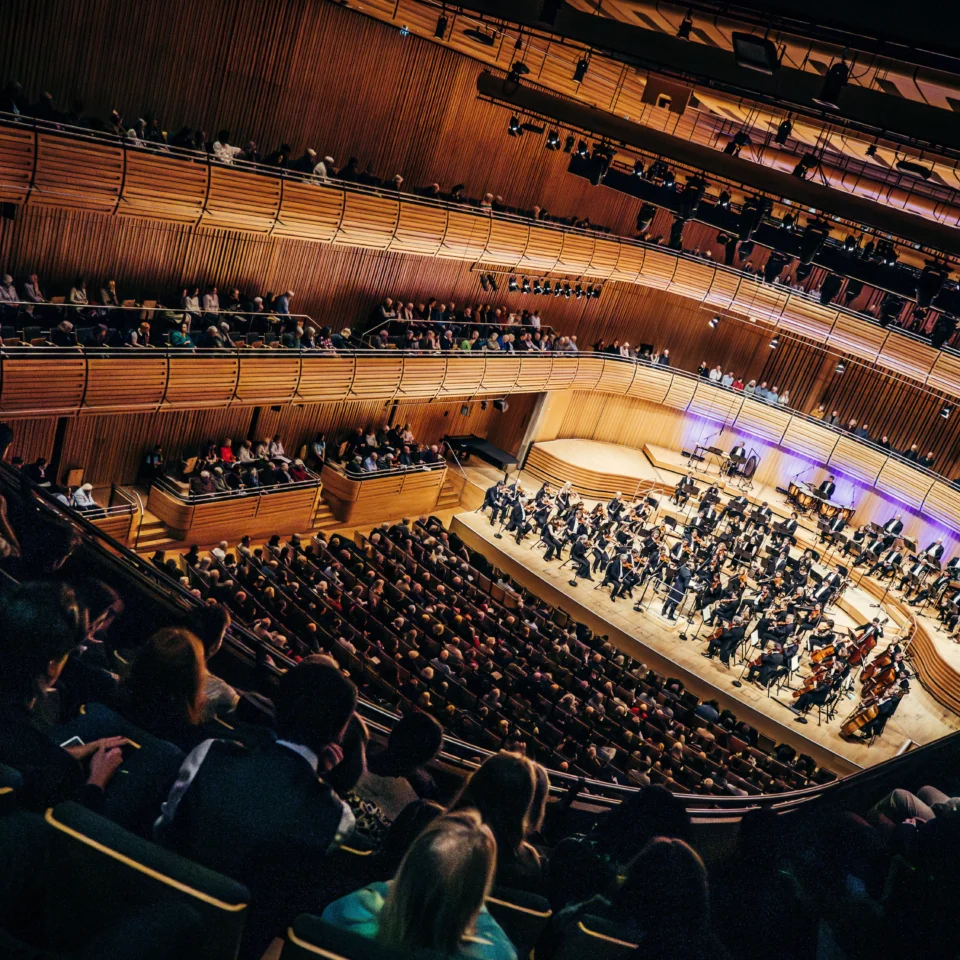 The Royal Philharmonic Orchestra performing to a sold out audience at The Glasshouse in Gateshead. Image shot from the gallery above.