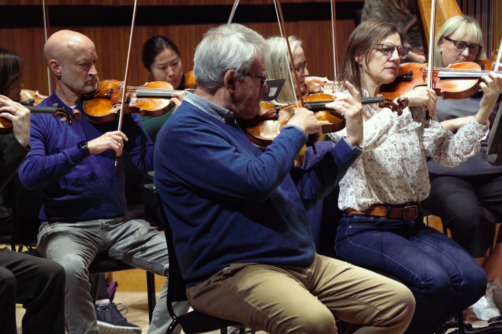 Andrew Klee in rehearsal at the Royal Festival Hall