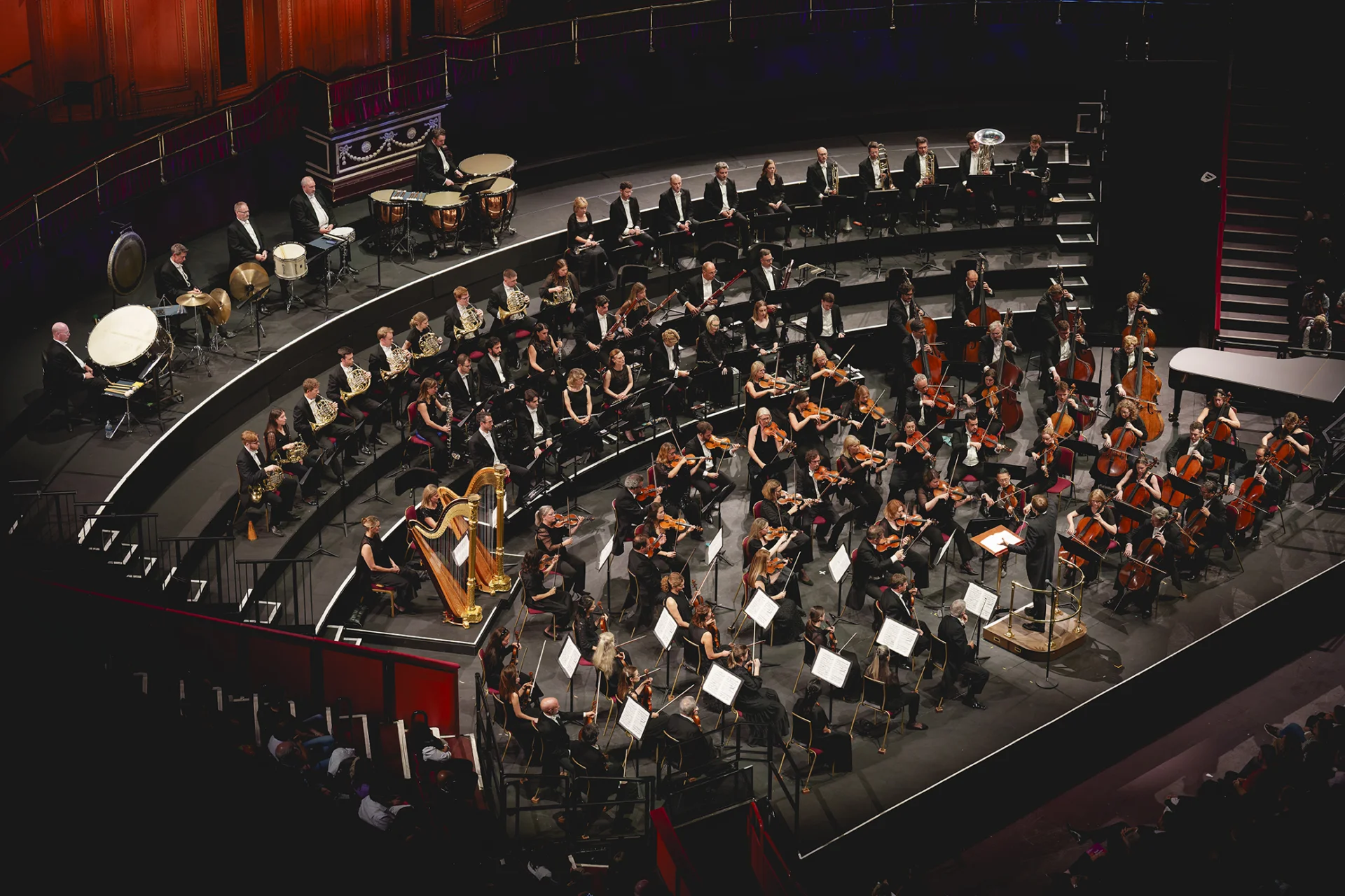 Royal Philharmonic Orchestra on stage at Royal Albert Hall