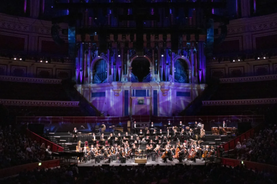 The RPO performing on stage at the Royal Albert Hall