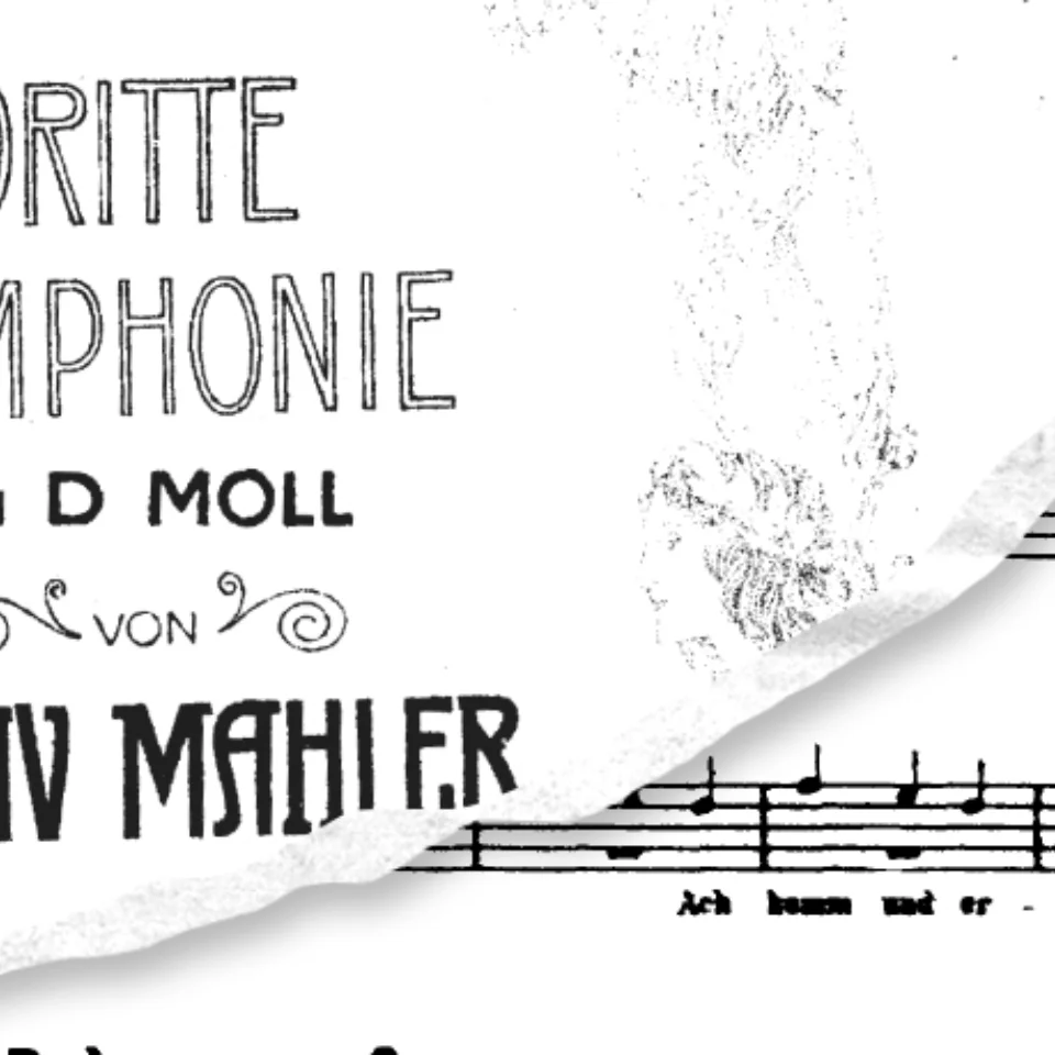Sheet music with the title Dritte Symphony in D Moll, Von Gustav Mahler